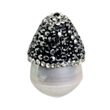 Оптовый шарик перлы шкентеля формы гриба 25 * 15mm